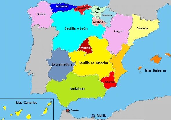 mapa carreras en España